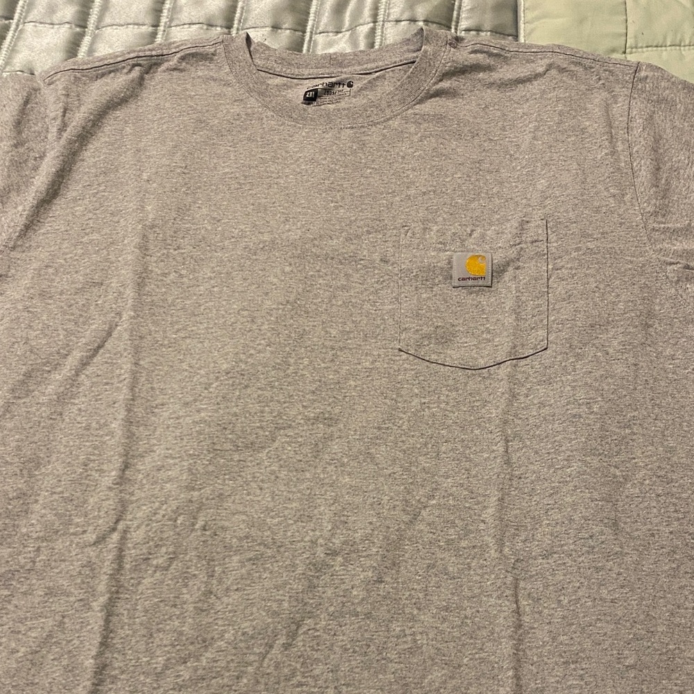 Carhartt Men's Heather Gray Pocket Tee